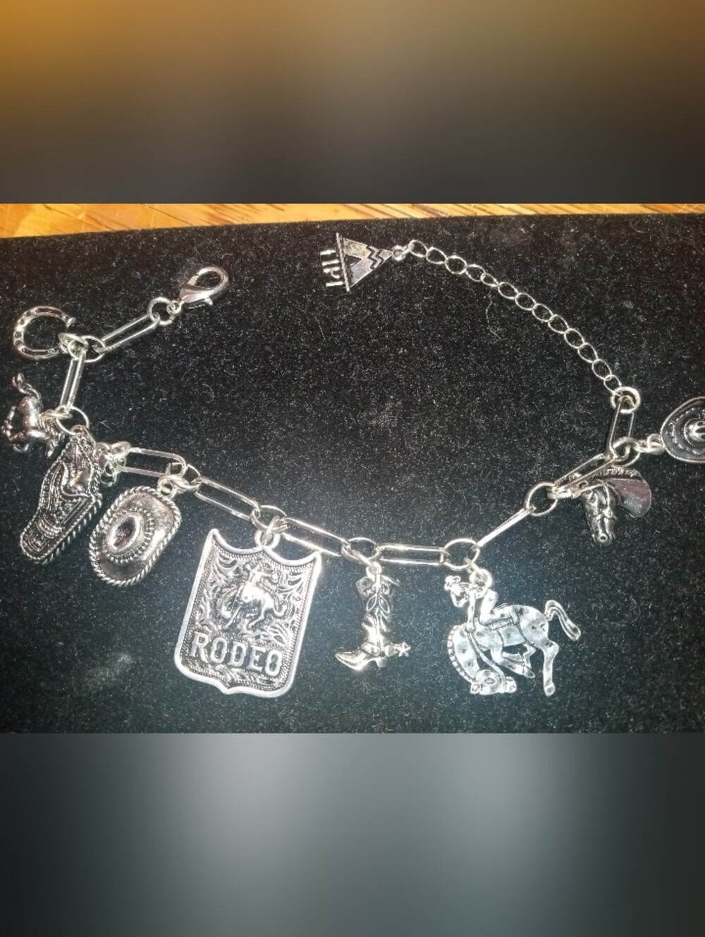 Silver Rodeo Western Charm Bracelet - Women Jewelry Bracelets